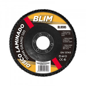 DISCO LAMINADO 115MM GRANO 120 BLIM