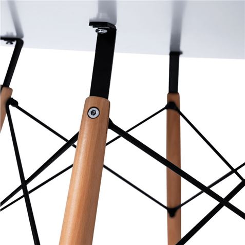 MESA REDONDA DESIGN D600 120CM BLANCA - MESASMUVIP