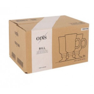 SET 6 TAZAS CAFE 225ML BILL ONIS