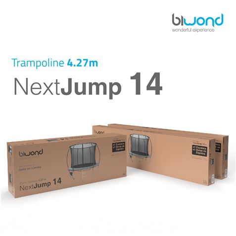 TRAMPOLÍN CAMA ELÁSTICA 4.27M NEXTJUMP 14 BIWOND NEGRA - BW0056-6