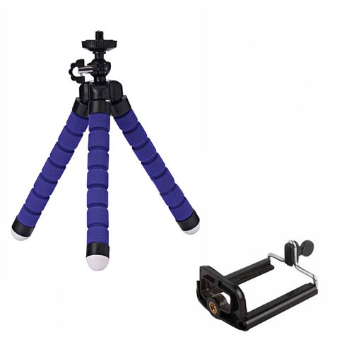 MINI TRÍPODE FLEXIBLE SMARTPHONE AZUL - 54495-2