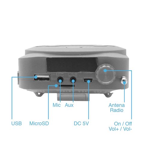 MEGÁFONO PORTÁTIL POCKETVOICE BLANCO BIWOND - BW0067-5