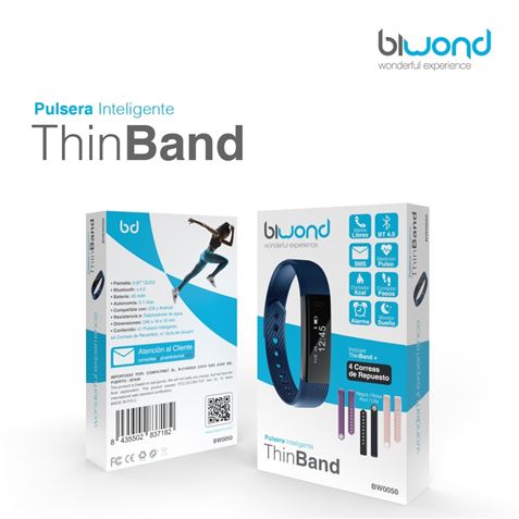 PULSERA ACTIVIDAD INTELIGENTE THINBAND + 4 CORREAS BIWOND - BW0050-2 PULSERA ACTIVIDAD INTELIGENTE THINBAND + 4 CORREAS BIWOND - BW0050-2