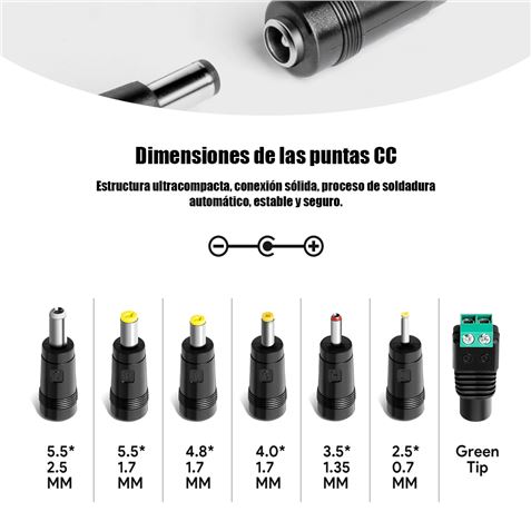 CARGADOR UNIVERSAL AUTOMÁTICO 24W | 8 PUNTAS CROMAD - CR1075-1 CARGADOR UNIVERSAL AUTOMÁTICO 24W | 8 PUNTAS CROMAD - CR1075-1