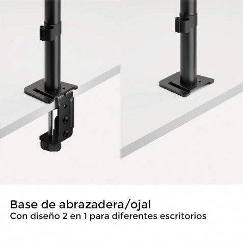 SOPORTE DE MESA 2 MONITORES 17"-32"...