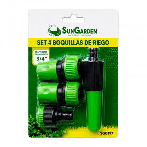 SET 4PCS BOQUILLA DE RIEGO +...