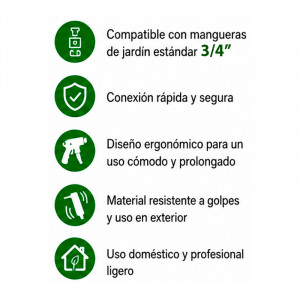 SET 4PCS BOQUILLA DE RIEGO +...