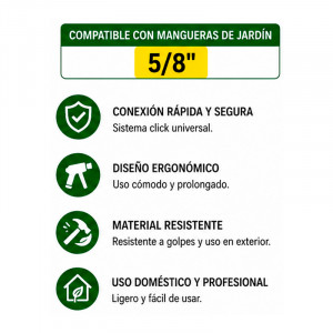 SET 4PCS BOQUILLA DE RIEGO +...