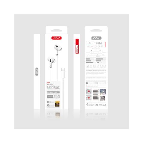 AURICULAR EP23 TIPO C BLANCO XO - XOEP23TC