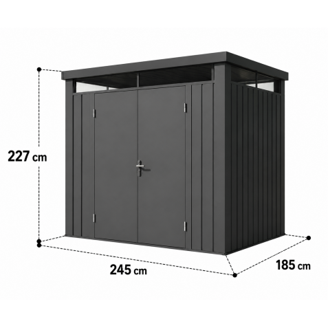 CASETA DE METAL PREMIUM 245X185X227CM...