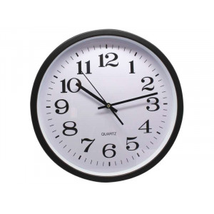 RELOJ OFICINA 35CM ALUMINIO NEGRO...