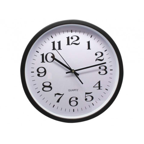 RELOJ OFICINA 35CM ALUMINIO NEGRO...