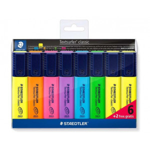 PACK 8 MARCADORES FLUORESCENTES 5MM...