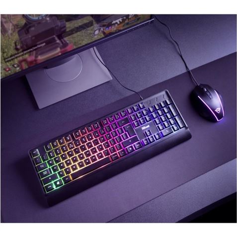 TECLADO GAMING TRUST ZIVA RAINBOW LED - 24098-1 TECLADO GAMING TRUST ZIVA RAINBOW LED - 24098-1