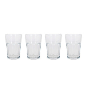 SET 4 VASOS VIDRIO 365CC ARAS LAV