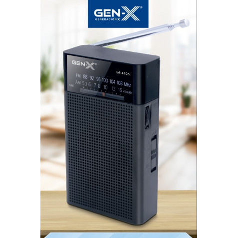 RADIO PORTATIL AM/FM ANALOGICA NEGRA...