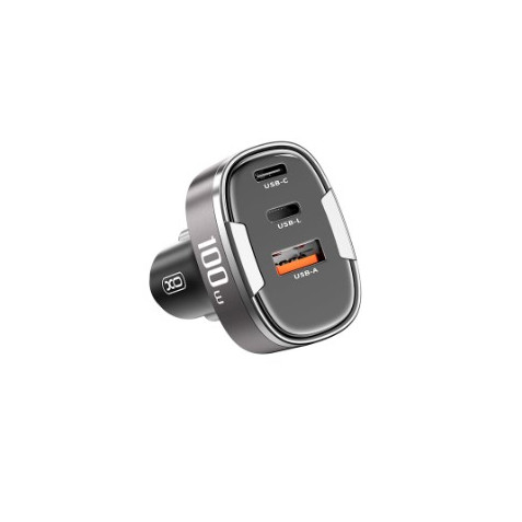 CARGADOR MECHERO CC61 3XUSB 100W XO