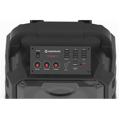 ALTAVOZ KARAOKE BLUETOOTH PARTY BOOM 30W + MICROFONO COOLSOUND - CS0214-2