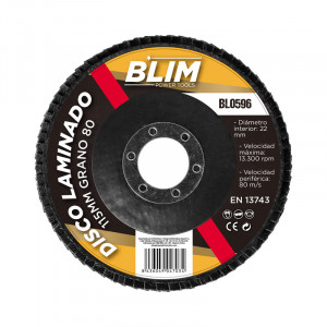 DISCO LAMINADO 115MM GRANO 80 BLIM