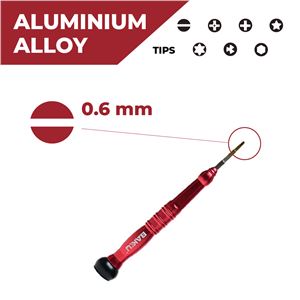 MINI DESTORNILLADOR DE PRECISION CABEZA PLANA 2.0 BAKU-340 - 54098-1