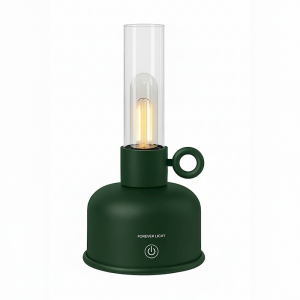 LAMPARA DE ACEITE LED VINTAGE VERDE...