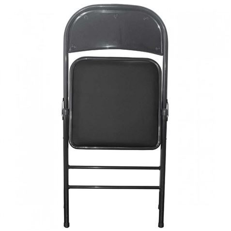 SILLA PLEGABLE ACOLCHADA NEGRA - 75885-1