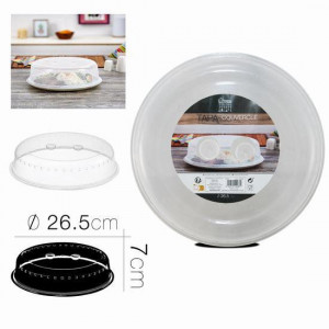 TAPA MICROONDAS TRANSPARENTE 26.5X7