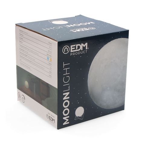 LUZ FRIA / CALIDA LUNA RECARGABLE 6LEDS 20LUMENS 15CM EDM - 36405_2