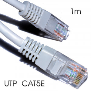 CABLE DE RED UTP CAT 5E 1M GRIS CLARO...