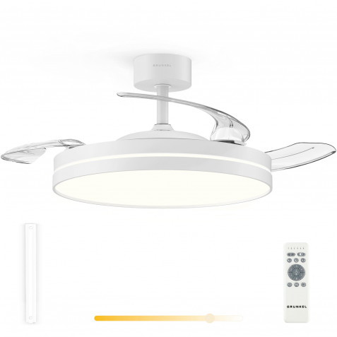 VENTILADOR DE TECHO 42" LED BLANCO...