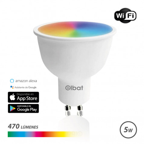 BOMBILLA LED SMART WIFI GU10 5W 470LM...
