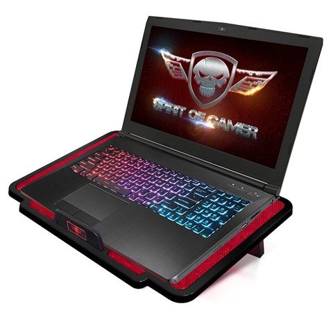 BASE REFRIGERADORA PARA PORTATILES HASTA 15.6" SPIRT OF GAMER AIRBLADE 100B - SOG-VE100RE-3