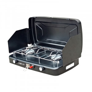 COCINA DE GAS 2 FUEGOS + PROTECTORES...