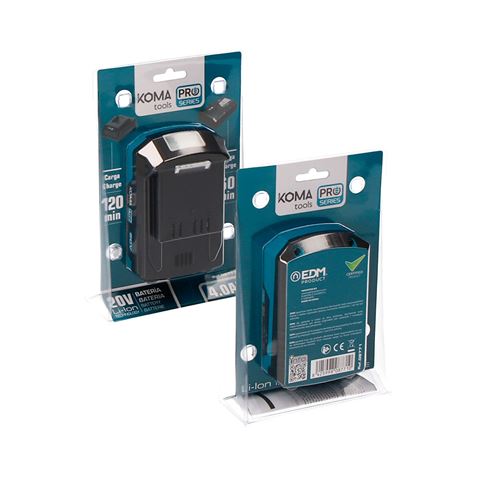 BATERIA LITIO 20V 4.0AH KOMA TOOLS PRO SERIES - 08771_2 BATERIA LITIO 20V 4.0AH KOMA TOOLS PRO SERIES - 08771_2