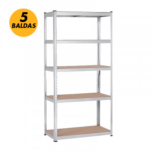 ESTANTERIA GALVANIZADA 5 BALDAS...