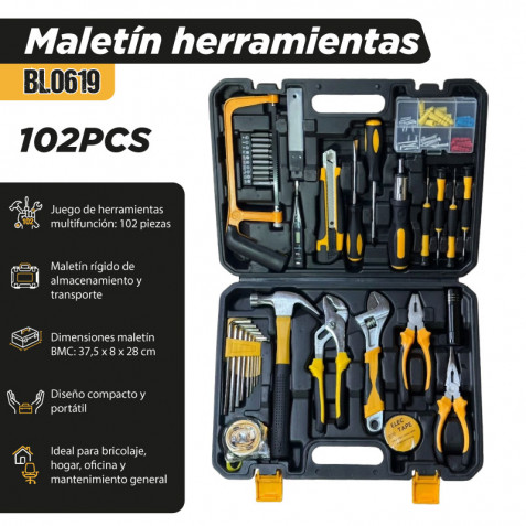 MALETIN HERRAMIENTAS 102PCS BLIM