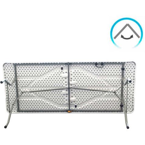 MESA JARDIN PLEGABLE RECTANGULAR BLANCA 1.8MTRS - 75805-2
