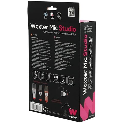 MICROFONO MIC STUDIO | TRIPODE AJUSTABLE | WOXTER - WE26-019-4