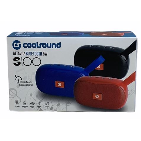 ALTAVOZ BLUETOOTH S100 5W ROJO COOLSOUND - S100-2 ALTAVOZ BLUETOOTH S100 5W ROJO COOLSOUND - S100-2