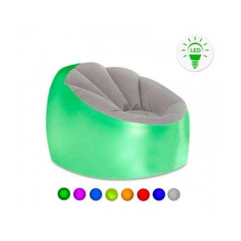 ASIENTO HINCHABLE LED CON MANDO A...