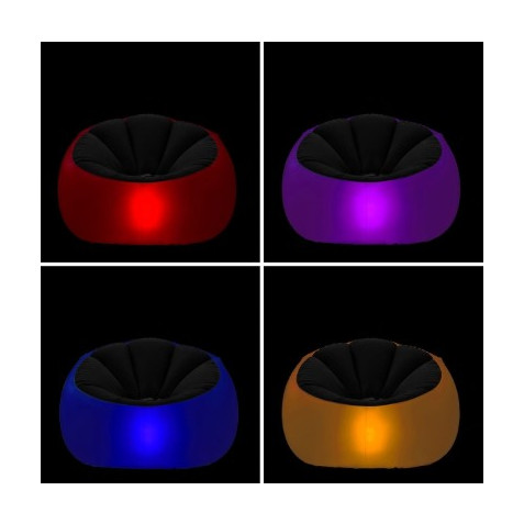 ASIENTO HINCHABLE LED CON MANDO A...