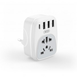 ADAPTADOR DE VIAJE UNIVERSAL + USB X4...