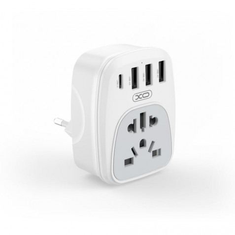 ADAPTADOR DE VIAJE UNIVERSAL + USB X4...