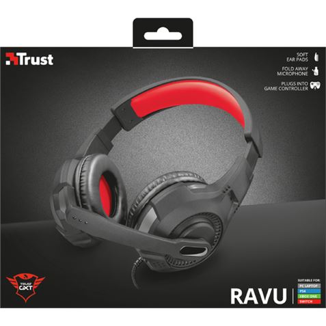 AURICULAR + MICROFONO GAMING GXT 307 RAVU NEGRO TRUST - 22450-3
