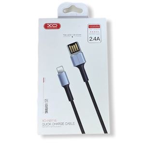 CABLE NB116 CARGA RAPIDA SLIM USB - MICRO USB | 2.4A | 1 METRO | NEGRO XO - XONB116