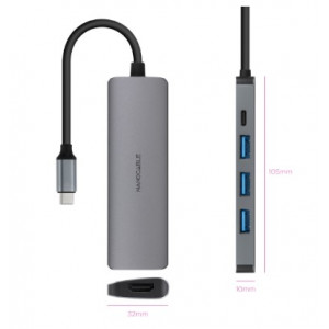 HUB USB-C 5 EN 1 | CONVERSOR USBC 3.1...