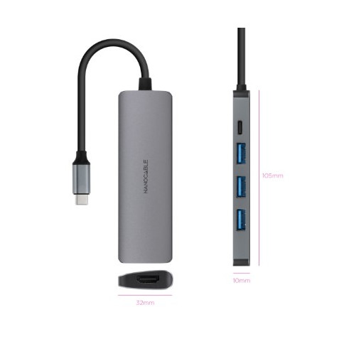 HUB USB-C 5 EN 1 | CONVERSOR USBC 3.1...