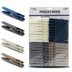 PACK 36 PINZAS PLASTICAS PARA LA ROPA...