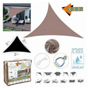 TOLDO TRIANGULAR 2X2X2 METROS TOPO...