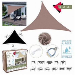 TOLDO TRIANGULAR 3X3X3 METROS TOPO...